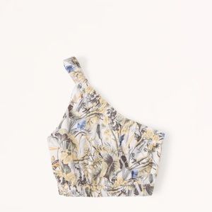 Assymetrical linen blend top